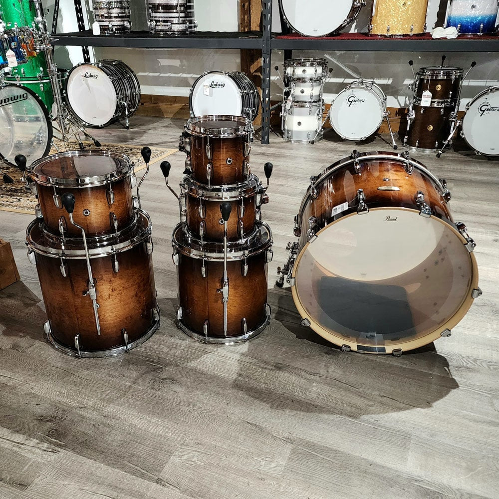Used Pearl Session Studio Select 6pc Drum Set Gloss Barnwood Brown
