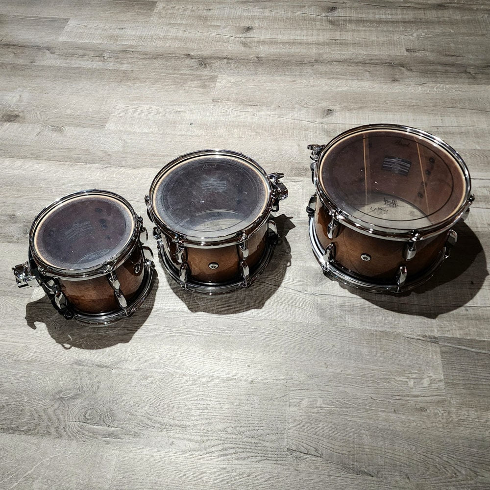 Used Pearl Session Studio Select 6pc Drum Set Gloss Barnwood Brown