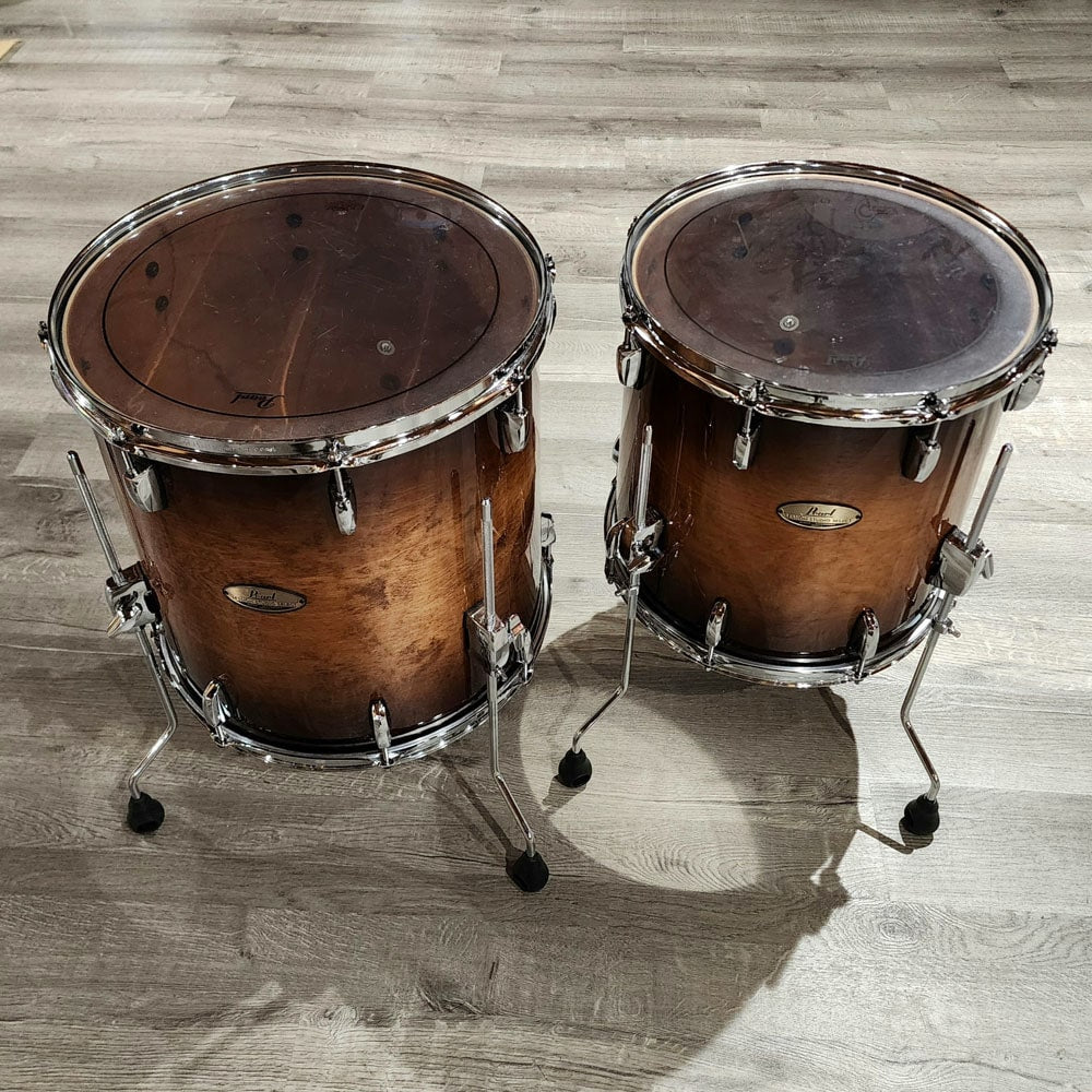 Used Pearl Session Studio Select 6pc Drum Set Gloss Barnwood Brown - Drum Center Of Portsmouth