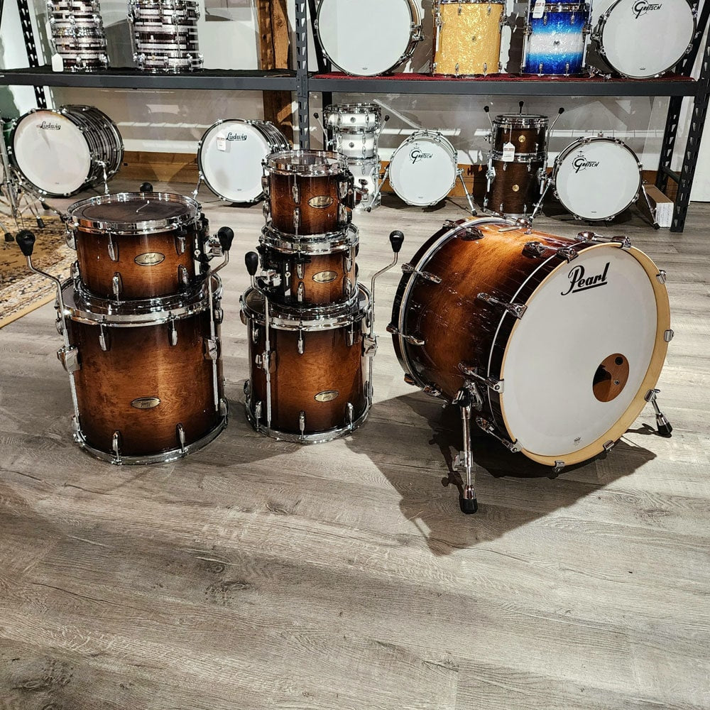 Used Pearl Session Studio Select 6pc Drum Set Gloss Barnwood Brown - Drum Center Of Portsmouth