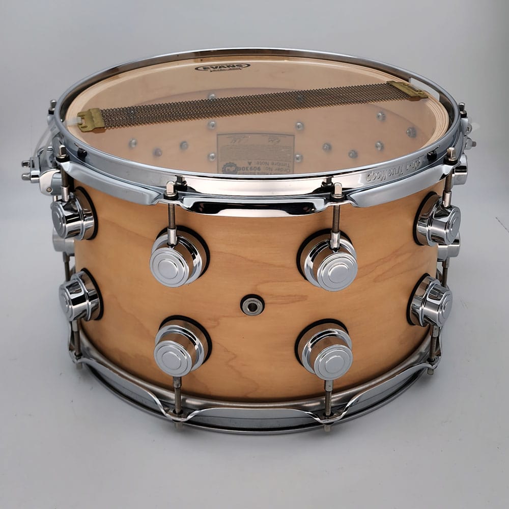Used DW Collectors Maple Standard Snare Drum 14x8 Satin Natural - Drum Center Of Portsmouth