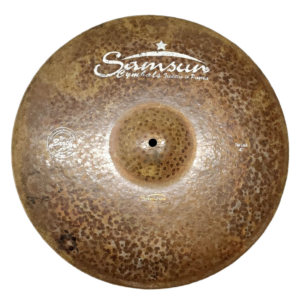 Used Samsun Raw Earth Thin Crash Cymbal 18" - Drum Center Of Portsmouth