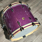 Used Gretsch Broadkaster 4pc Drum Set Purple Glass w/Extra Hoops - Drum Center Of Portsmouth