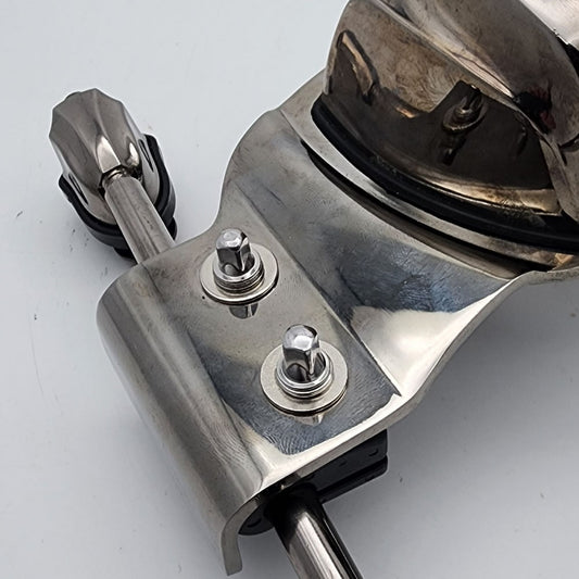 Used Mapex Saturn IV&V Black Chrome Bass Drum Tom Mount For 22x18 - Drum Center Of Portsmouth
