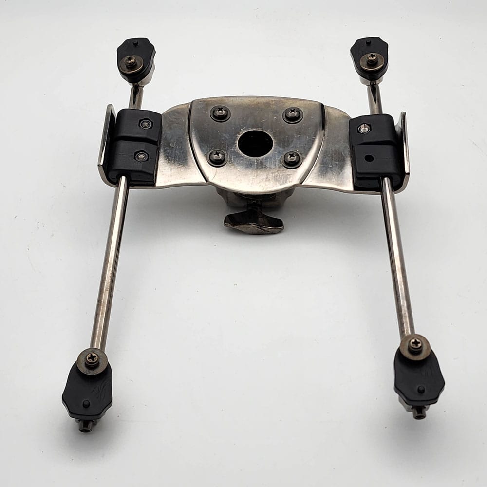 Used Mapex Saturn IV&V Black Chrome Bass Drum Tom Mount For 22x18 - Drum Center Of Portsmouth
