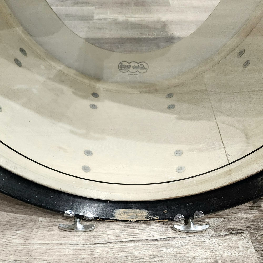 Used Vintage 1960s Ludwig 3pc Drum Set Black Oyster w/Fiber Cases - Drum Center Of Portsmouth