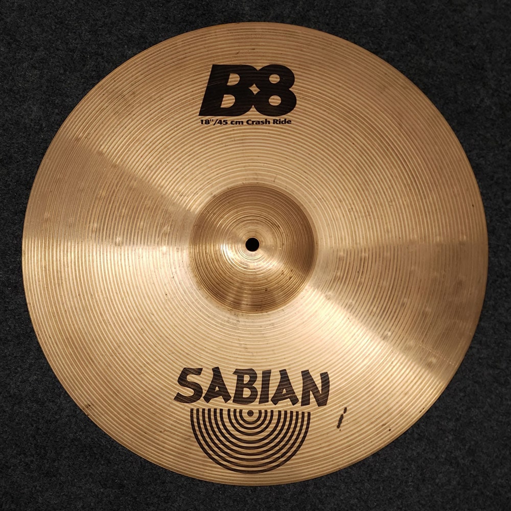Used Sabian B8 Crash Ride Cymbal 18" - Drum Center Of Portsmouth