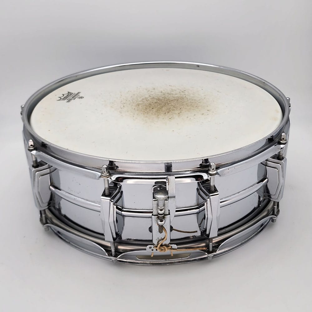 Used Vintage Ludwig Supraphonic Snare Drum 14x5 w/ Case, Stand, & Sticks - Drum Center Of Portsmouth