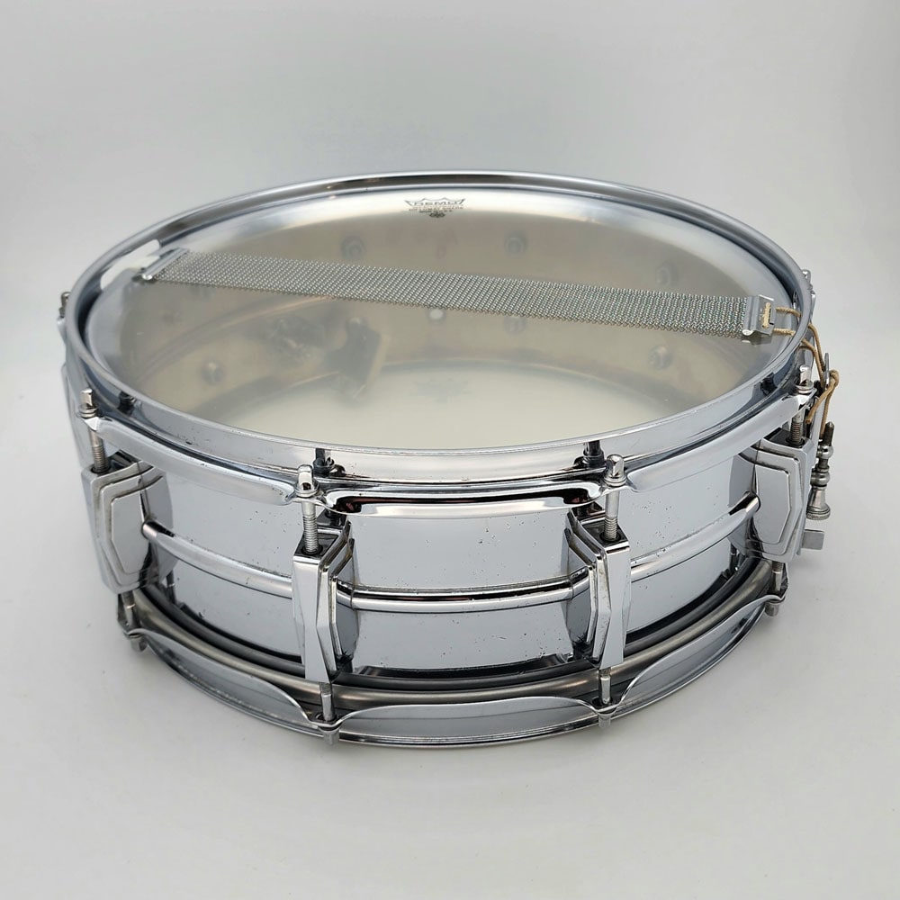 Used Vintage Ludwig Supraphonic Snare Drum 14x5 w/ Case, Stand, & Sticks - Drum Center Of Portsmouth