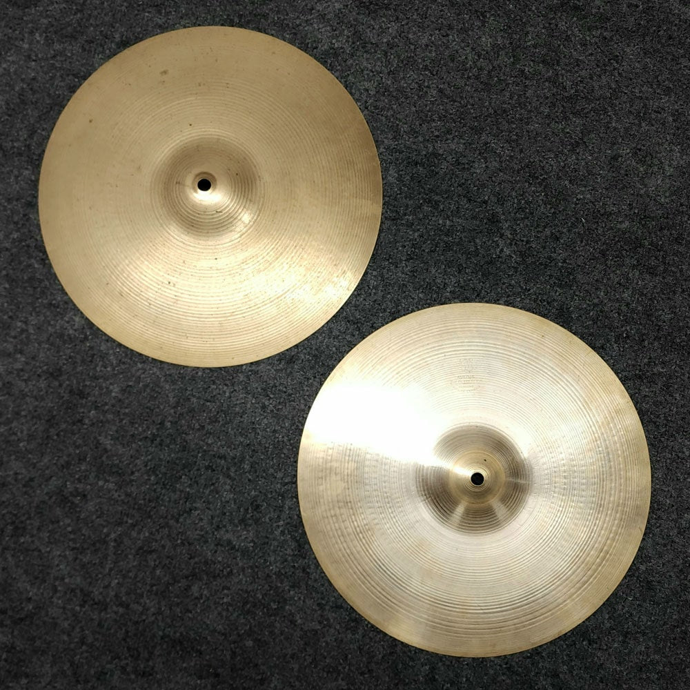 Used Vintage Zildjian A Hi Hat Cymbals 14" - Drum Center Of Portsmouth