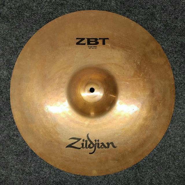 Used Zildjian ZBT Crash Ride Cymbal 18" - Drum Center Of Portsmouth