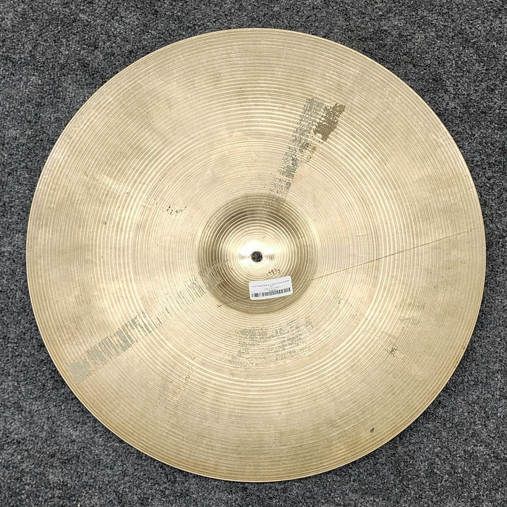 Used Vintage Zildjian A Ride Cymbal 20" 1993 grams - Drum Center Of Portsmouth