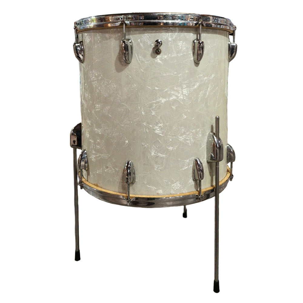 Used Vintage Slingerland '60s Floor Tom 16x16 Marine Pearl - Drum Center Of Portsmouth