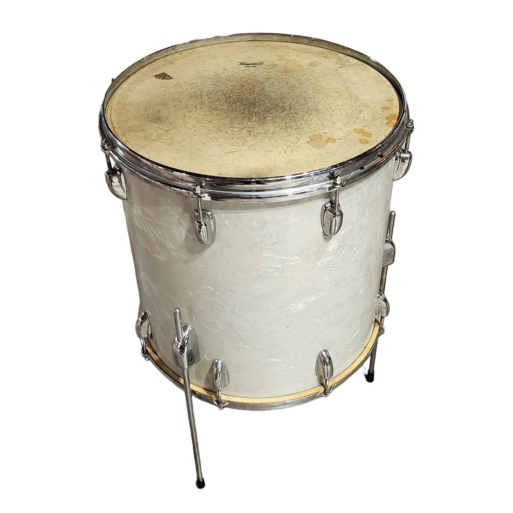 Used Vintage Slingerland '60s Floor Tom 16x16 Marine Pearl - Drum Center Of Portsmouth