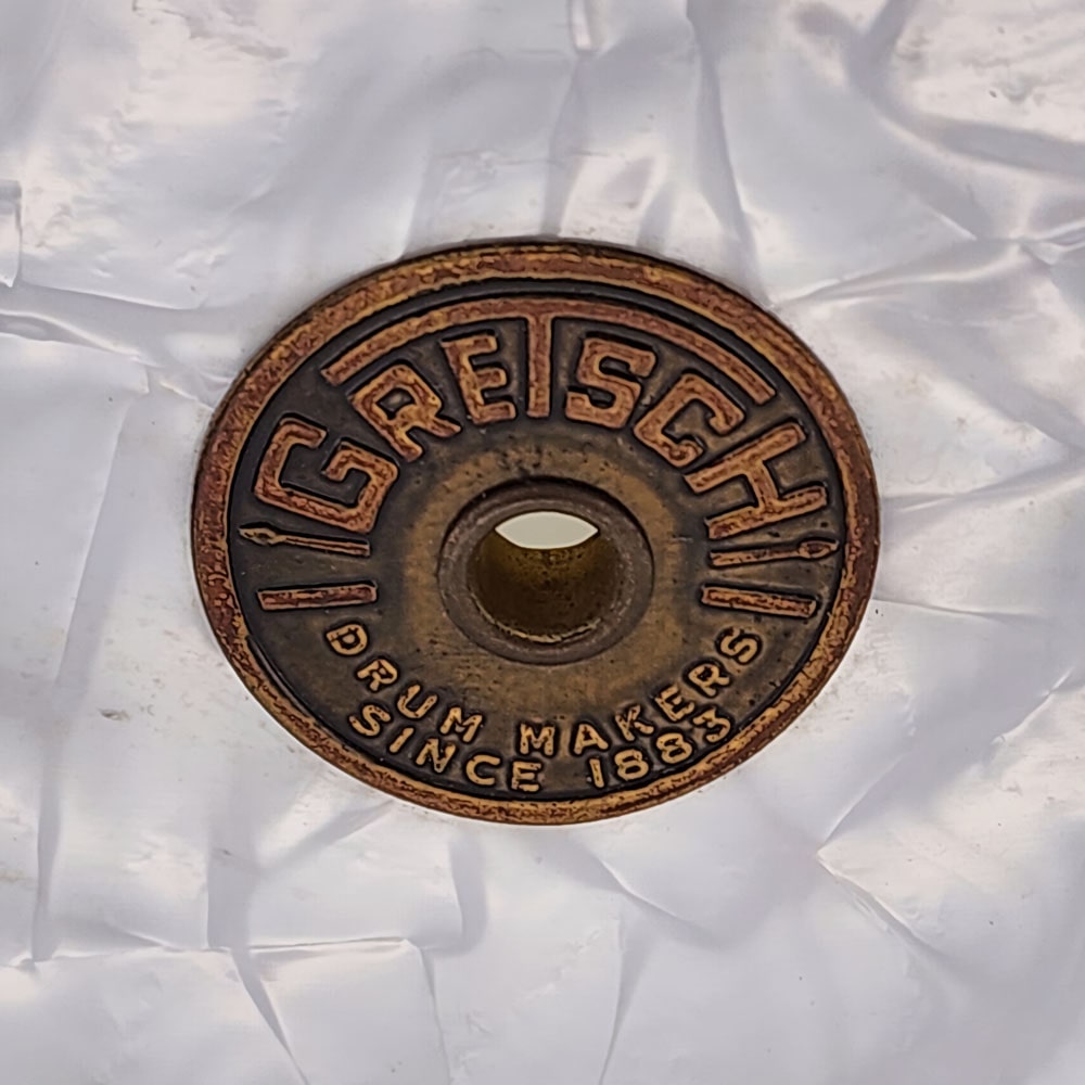 Used Vintage Gretsch Round Badge '60s Snare Drum 14x5.5 White Marine Pearl - Drum Center Of Portsmouth