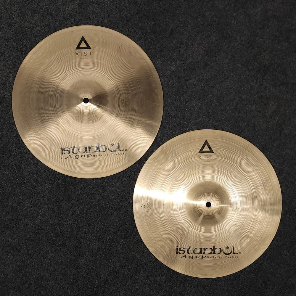 Used Istanbul Agop Xist Natural Hi Hat Cymbals 14" - Very Good - Drum Center Of Portsmouth