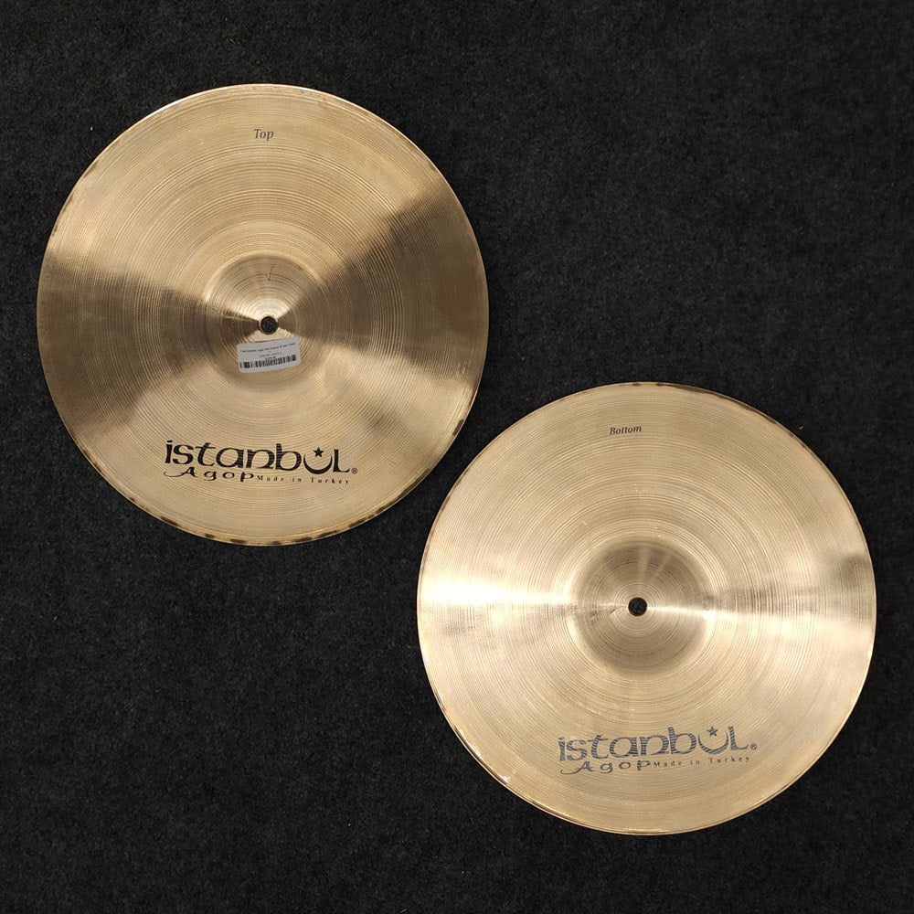 Used Istanbul Agop Xist Natural Hi Hat Cymbals 14" - Very Good - Drum Center Of Portsmouth