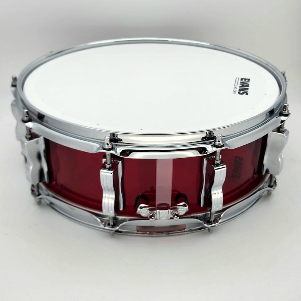 Used Ludwig Vistalite Snare Drum 14x5 Red - Very Good - Drum Center Of Portsmouth