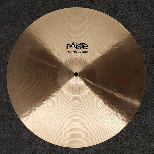 Used Paiste 602 Thin Crash Cymbal 18" - Drum Center Of Portsmouth
