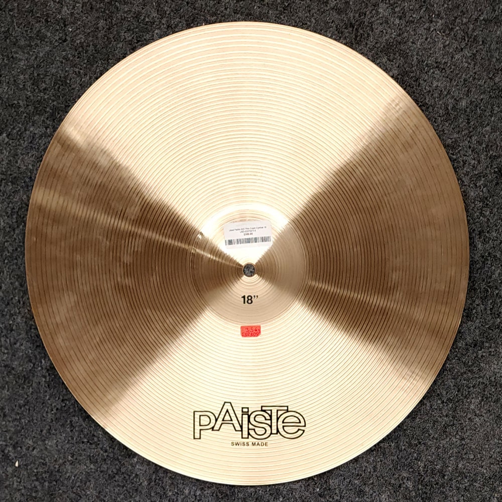 Used Paiste 602 Thin Crash Cymbal 18" - Drum Center Of Portsmouth