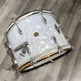 Used Vintage Gretsch Round Badge '60s 2pc Drum Set White Marine Pearl - Drum Center Of Portsmouth