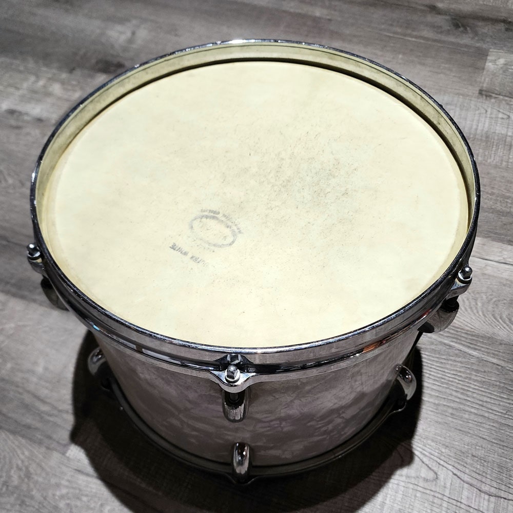 Used Vintage Gretsch Round Badge '60s 2pc Drum Set White Marine Pearl - Drum Center Of Portsmouth