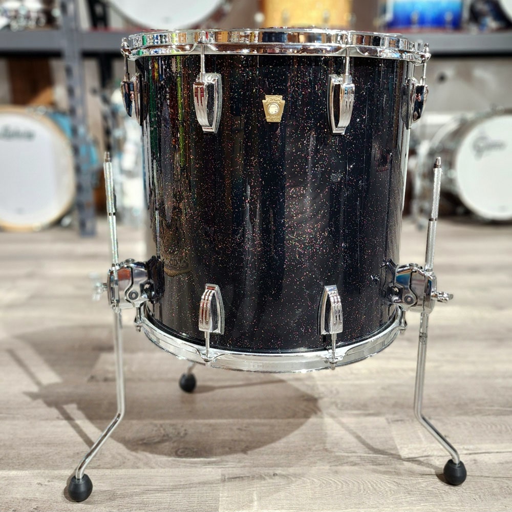 Used Ludwig Classic Maple 3pc Drum Set Galaxy Sparkle - Good - Drum Center Of Portsmouth