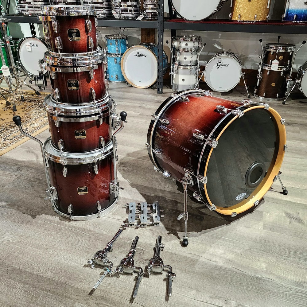 Used Gretsch Renown Maple 5pc Drum Set Sunburst - Very Good - Drum Center Of Portsmouth
