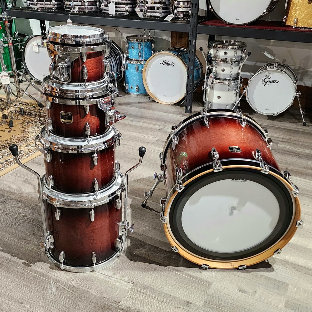 Used Gretsch Renown Maple 5pc Drum Set Sunburst - Very Good - Drum Center Of Portsmouth