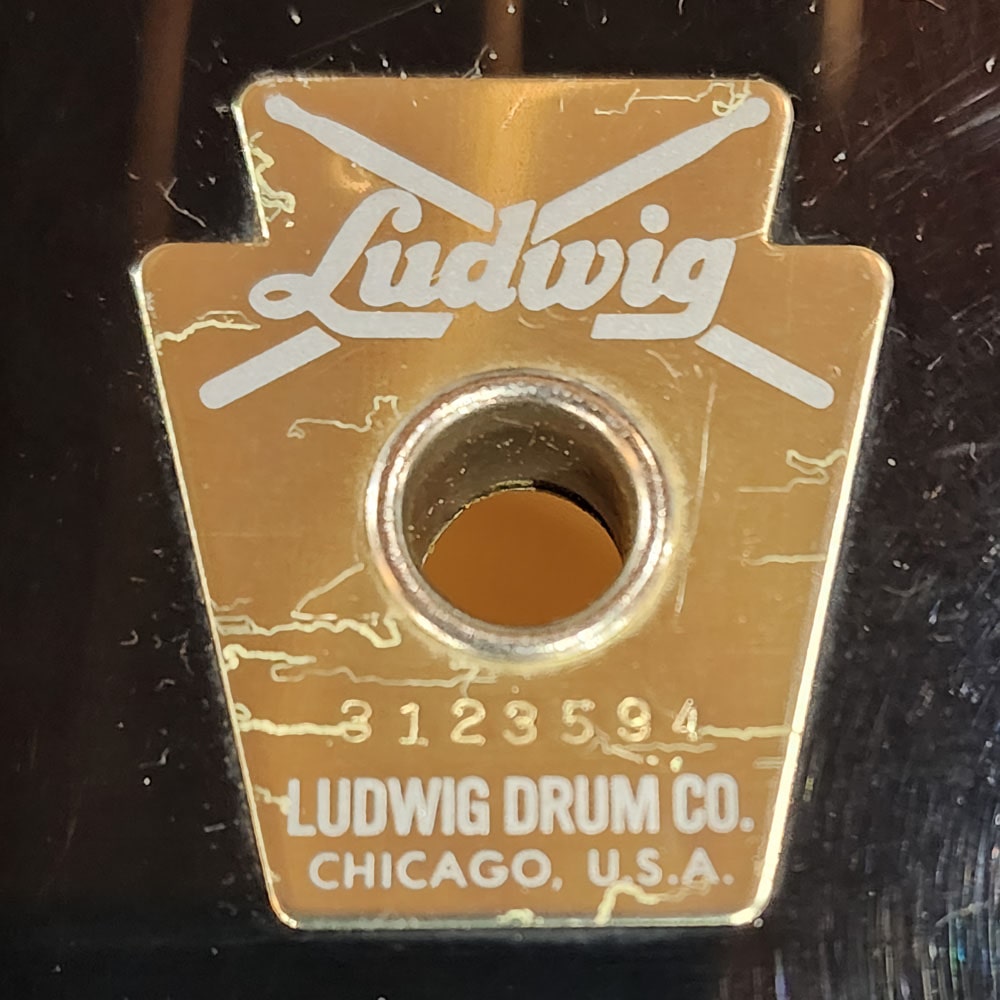 Used Ludwig 1980s Classic Maple 4pc Drum Set Black Cortex - Good - Drum Center Of Portsmouth