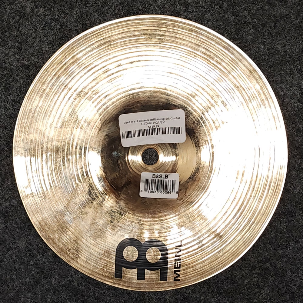 Used Meinl Byzance Brilliant Splash Cymbal 8" - Very Good - Drum Center Of Portsmouth