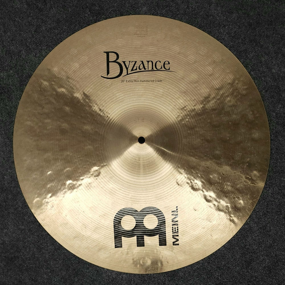 Used Meinl Byzance Extra Thin Hammered Crash Cymbal 20" - Very Good - Drum Center Of Portsmouth