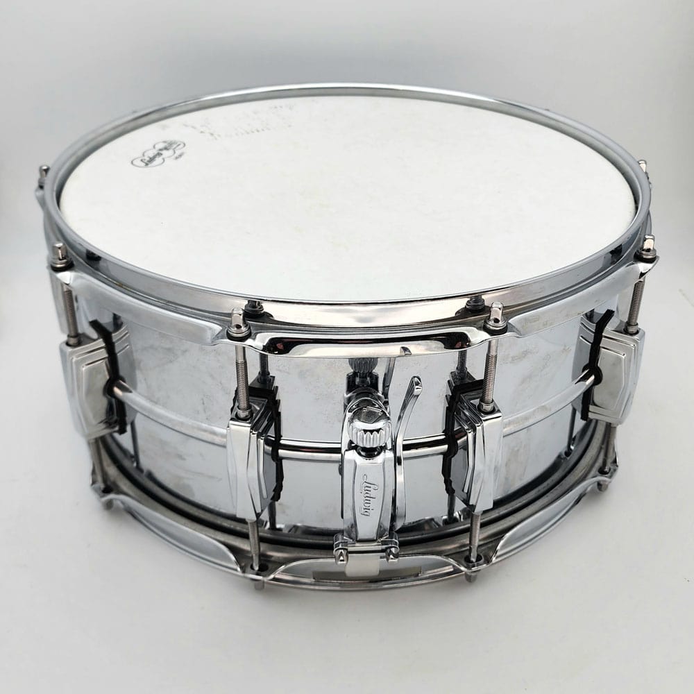 Used Ludwig LM402 Supraphonic Snare Drum 14x6.5 - Fair - Drum Center Of Portsmouth