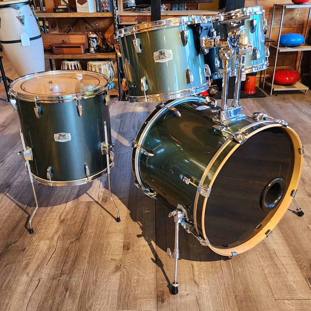 Used Pearl Export 4pc Drumset Grindstone Sparkle - Good - Drum Center Of Portsmouth