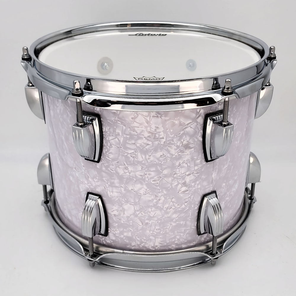 Used Ludwig Classic Maple Tom 10x7 White Marine Pearl - Mint - Drum Center Of Portsmouth