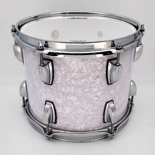 Used Ludwig Classic Maple Tom 10x7 White Marine Pearl - Mint - Drum Center Of Portsmouth