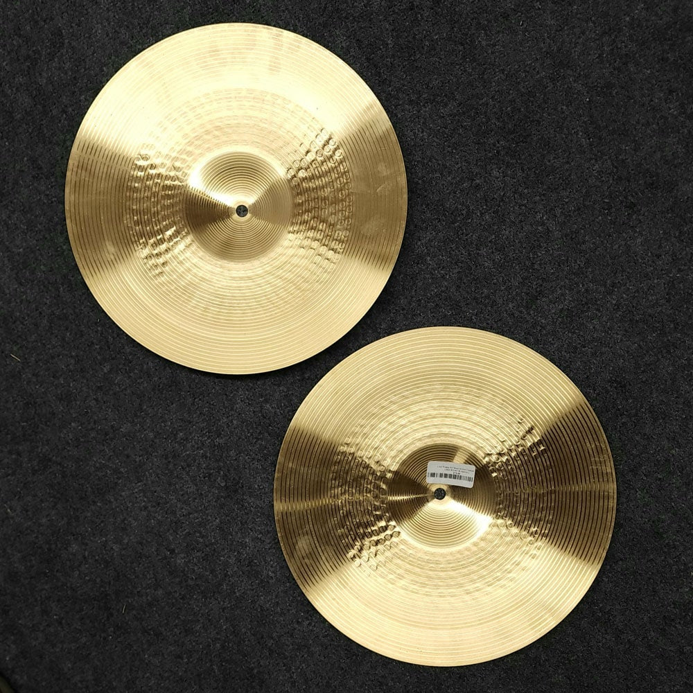 Used Wuhan 457 Rock Hi Hat Cymbals 14" - Good - Drum Center Of Portsmouth