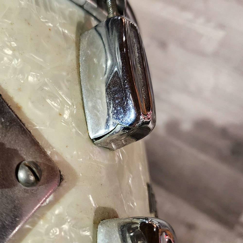 Used Vintage Rogers Holiday 3pc Drum Set White Marine Pearl - Good - Drum Center Of Portsmouth