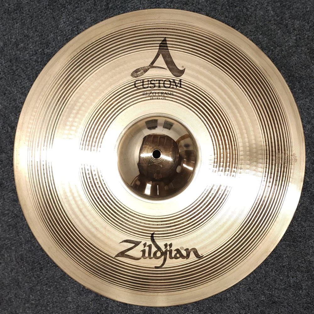 Used Zildjian A Custom Rezo Crash Cymbal 18" - Excellent - Drum Center Of Portsmouth