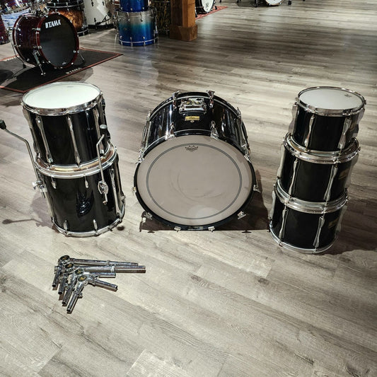 Used Pearl BLX 6pc Drum Set Piano Black - Fair - Drum Center Of Portsmouth