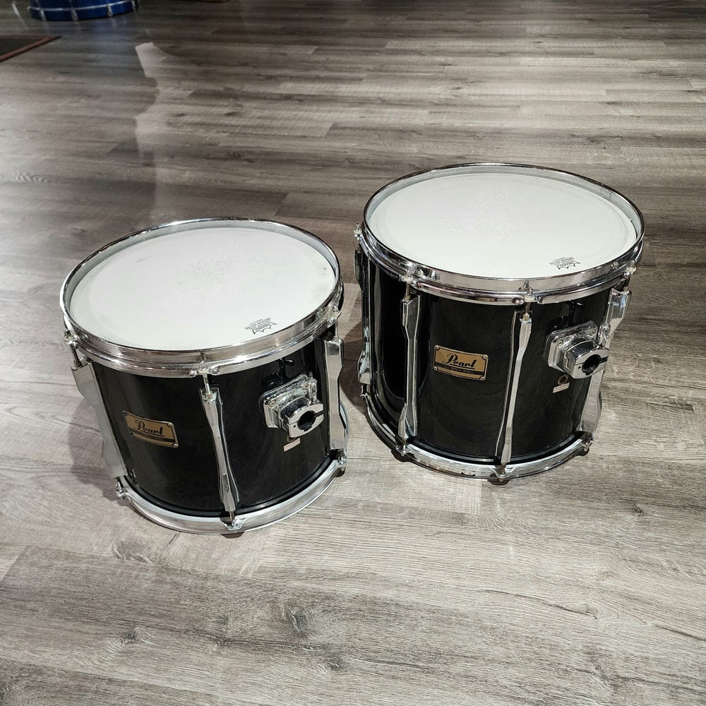 Used Pearl BLX 6pc Drum Set Piano Black - Fair - Drum Center Of Portsmouth