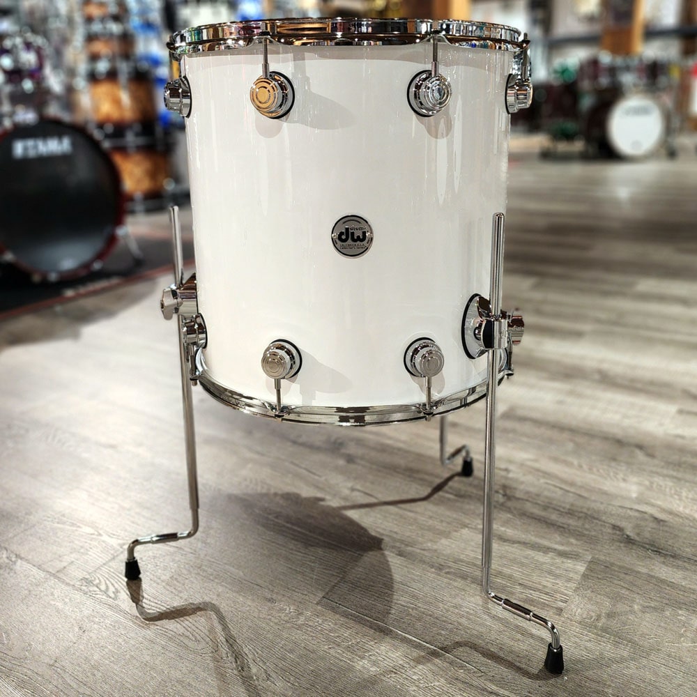 Used DW Collectors Pure Maple VLT 333 4pc Drum Set Gloss White Finish Ply - Excellent - Drum Center Of Portsmouth