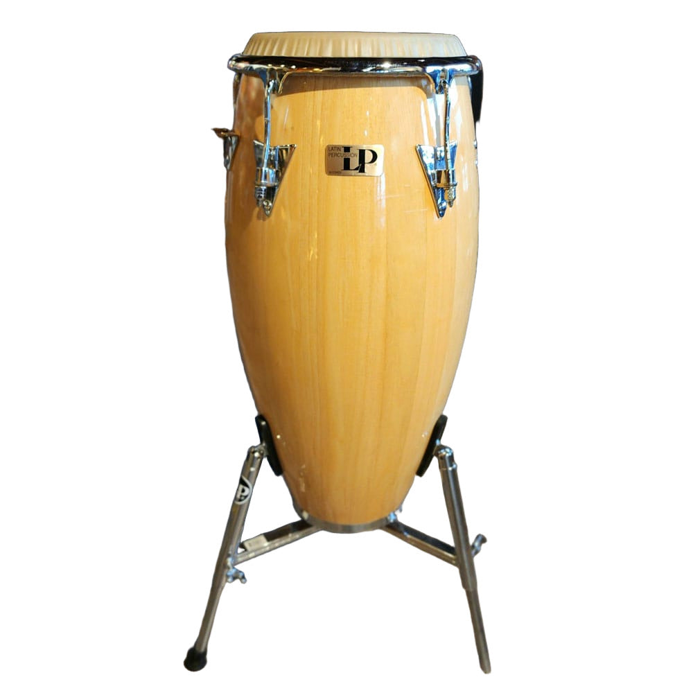 Used LP Classic Conga Drum w/ Bag & LP Super Conga Stand - Good - Drum Center Of Portsmouth