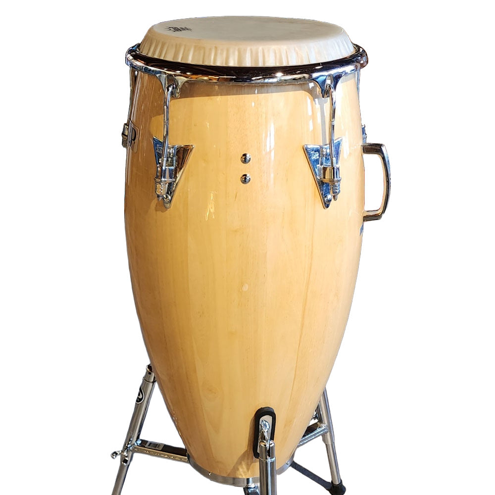 Used LP Classic Conga Drum w/ Bag & LP Super Conga Stand - Good - Drum Center Of Portsmouth