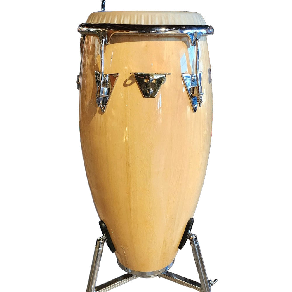 Used LP Classic Conga Drum w/ Bag & LP Super Conga Stand - Good - Drum Center Of Portsmouth