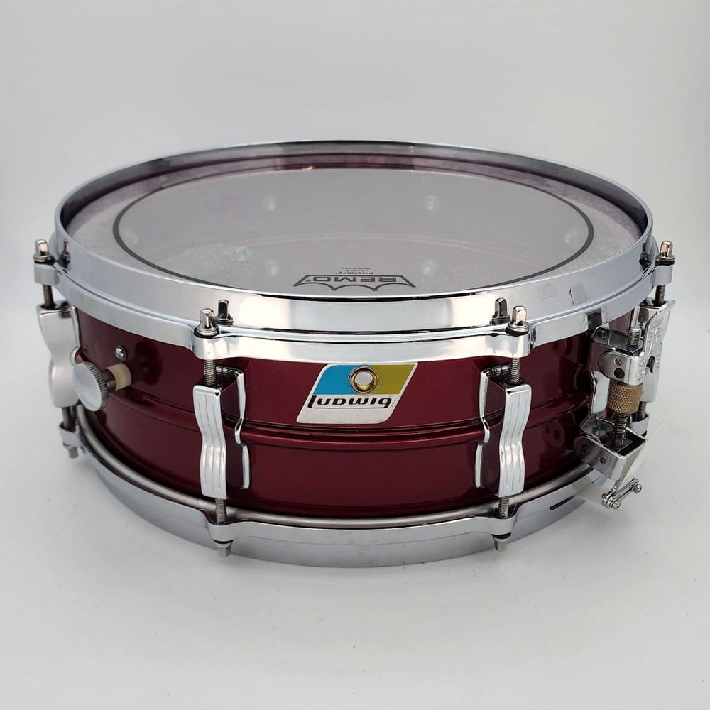 Used Ludwig Acrolite Snare Drum 14x5 Red - Very Good - Drum Center Of Portsmouth
