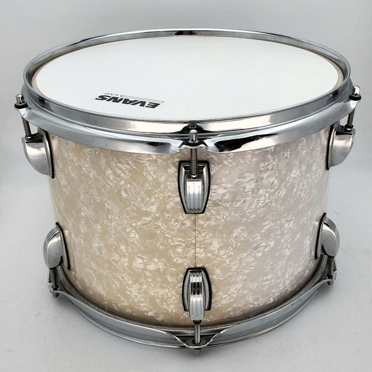 Used Ludwig Classic Maple Tom 13x9 White Marine Pearl - Good - Drum Center Of Portsmouth