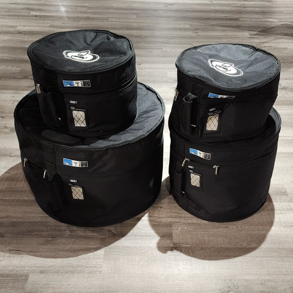 Used Protection Racket 4pc Bag Set 22/12/13/16 - Good - Drum Center Of Portsmouth