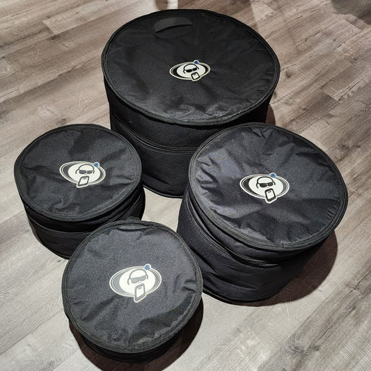 Used Protection Racket 4pc Bag Set 22/12/13/16 - Good - Drum Center Of Portsmouth