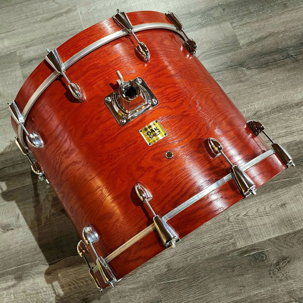 Used Yamaha Oak Custom 5pc Drum Set Matte Sedona Red - Excellent - Drum Center Of Portsmouth